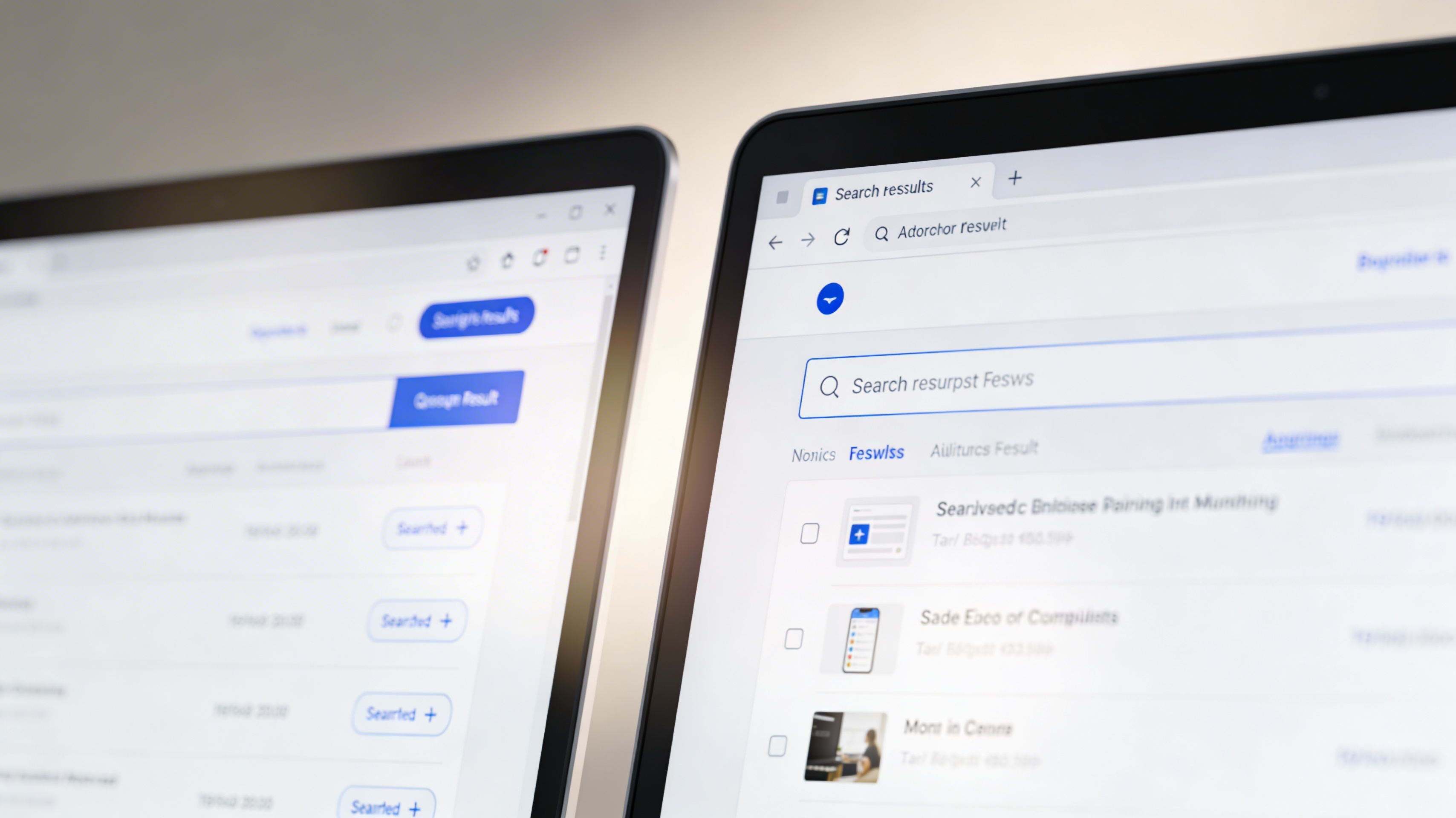 Visual representation of SEO A/B testing variations.